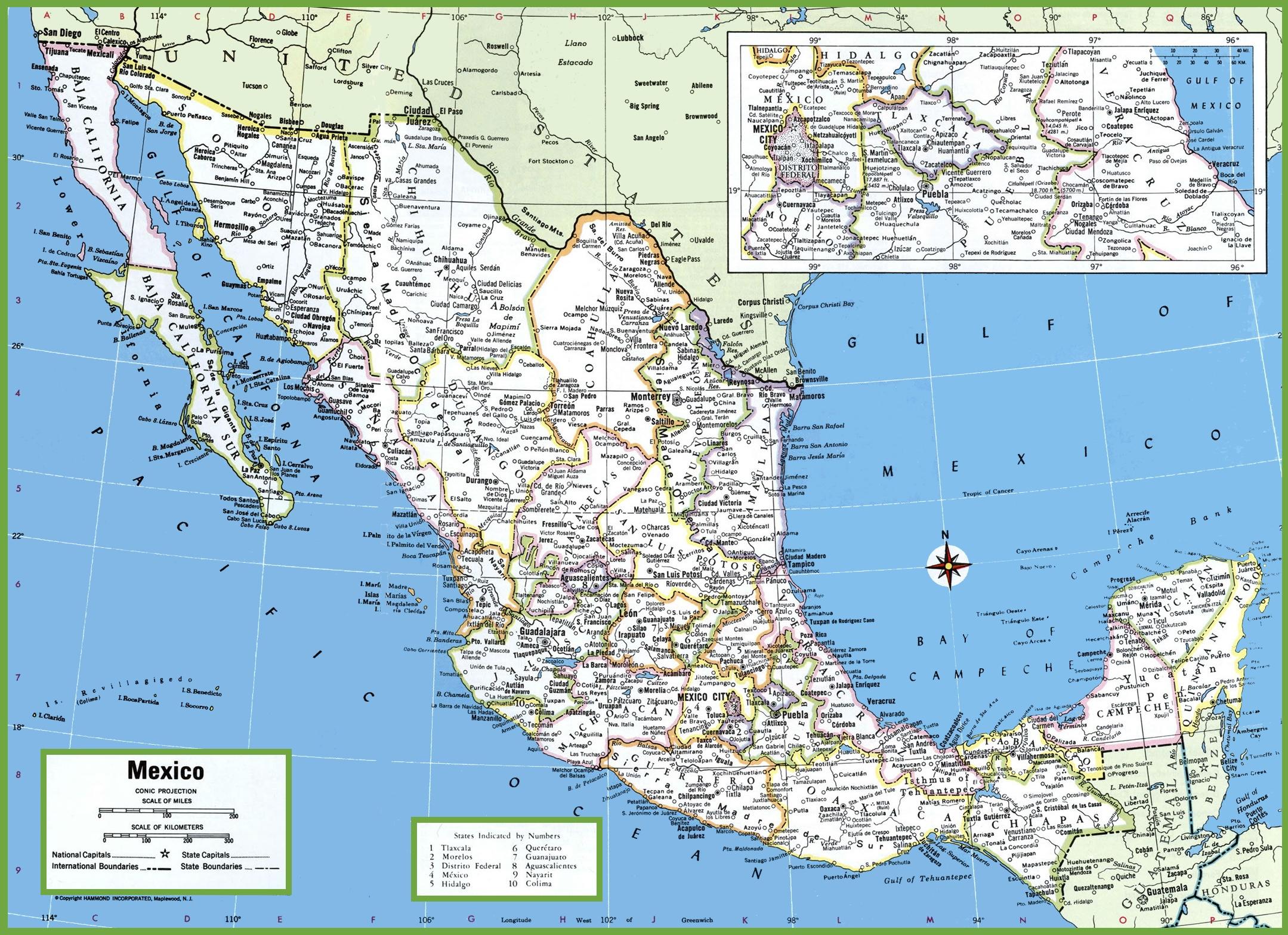 Mapa De Mexico Con Ciudades Images And Photos Finder
