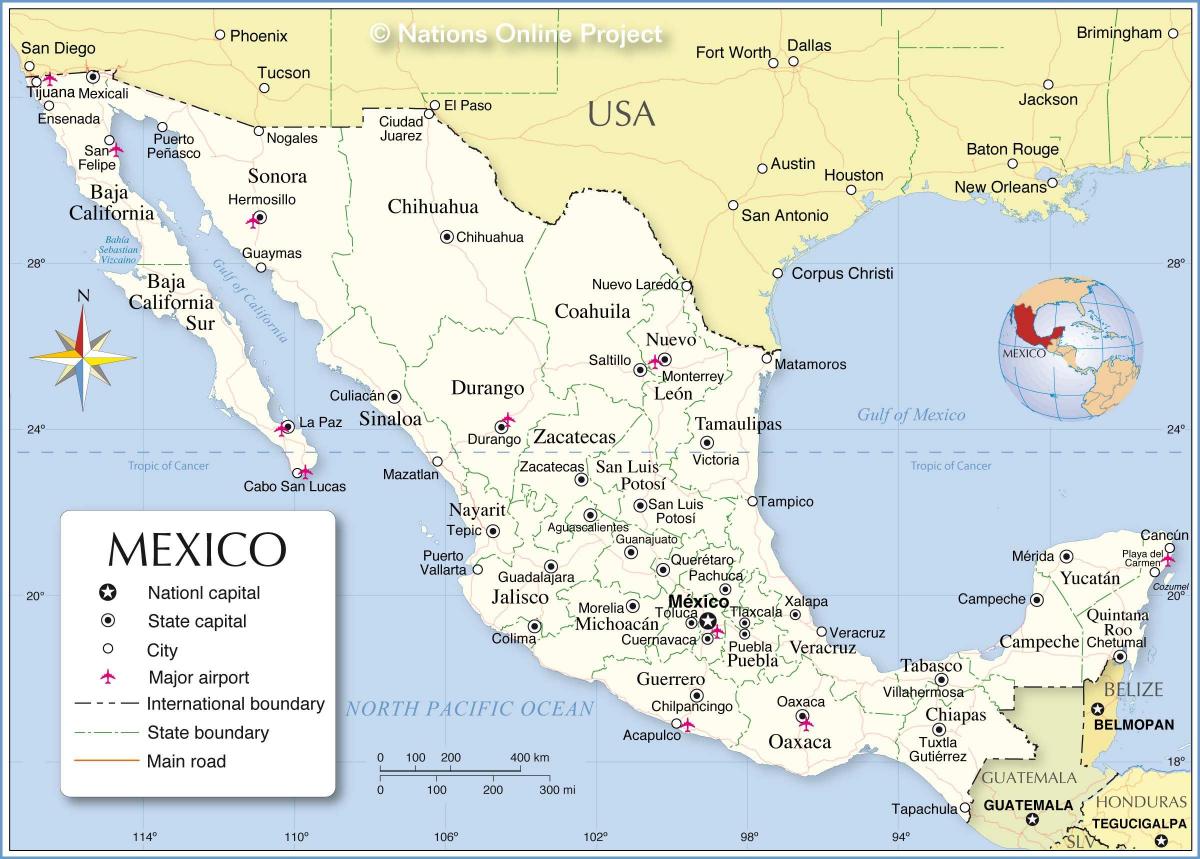 frontera México mapa