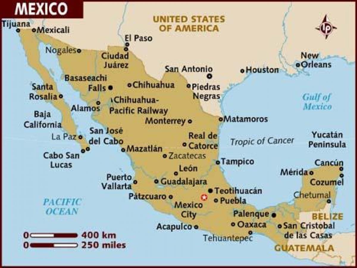 mapa de México de la imagen