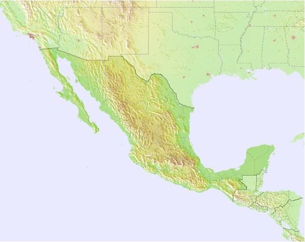 mapa de pronóstico de México