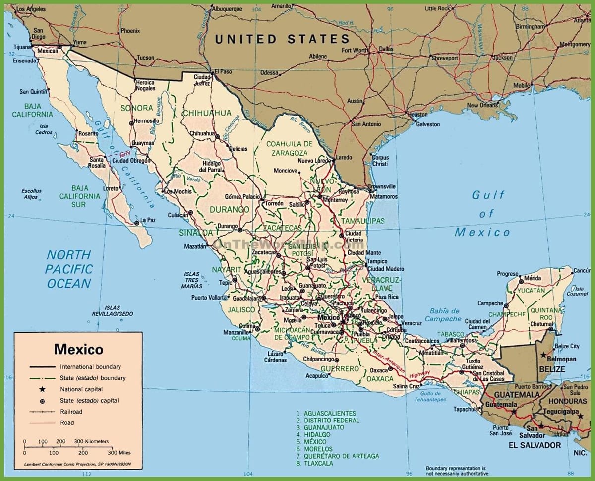 México en mapa