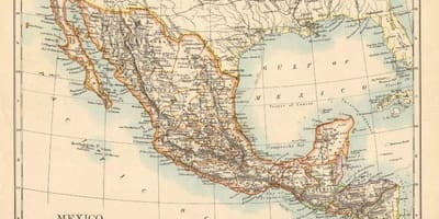 Antiguo mapa de México