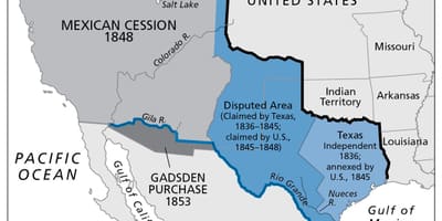 Mapa de cesión mexicana