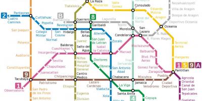 Mapa del Metro de México