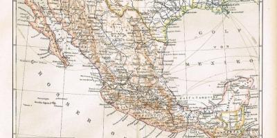 México viejo mapa