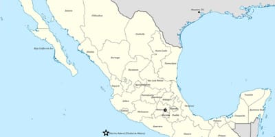 Los estados de México mapa