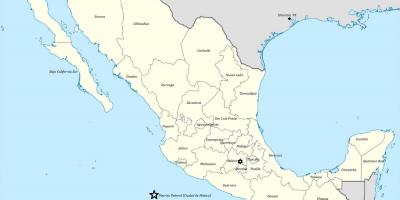 Los estados de México mapa