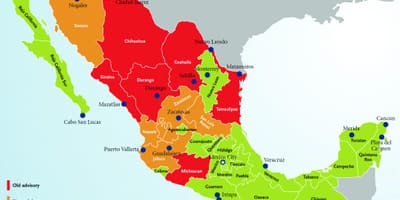 Para viajar a méxico asesor mapa