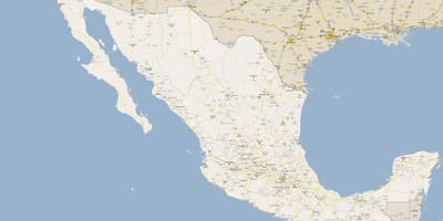 Mapa de México en el estadio