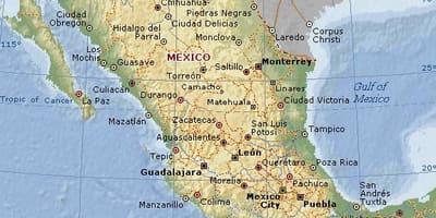 Geografía de México mapa