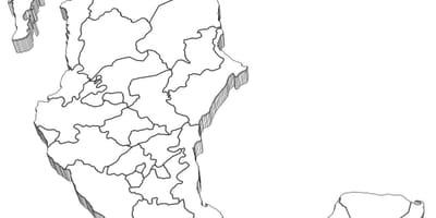 Mapa 3d de México