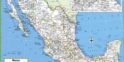 Mapa de las ciudades de México