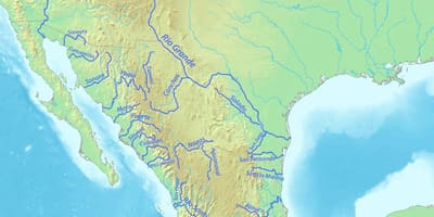 Mapa de los ríos en México