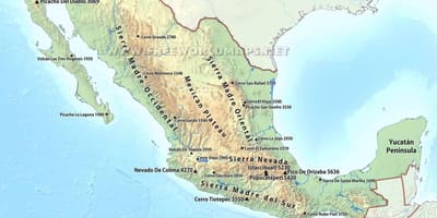 Mapa de México desierto