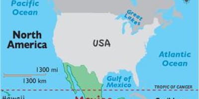 México en el mapa del mundo