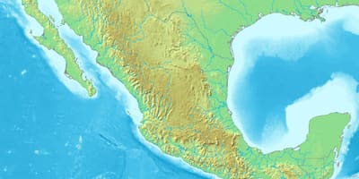 Mapa de México terreno