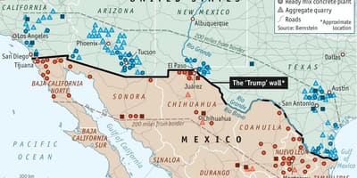 Mapa de México de la pared