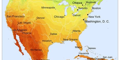 Mapa de México el sol