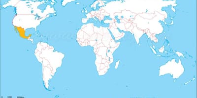México mapa del mundo mapa de ubicación