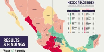 La violencia en México mapa