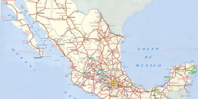 Mapa de carreteras de México