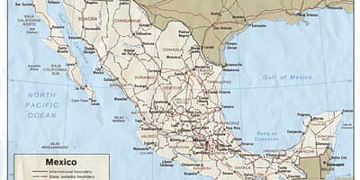 Mapa de carreteras de México
