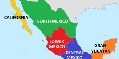 Los estados de México mapa