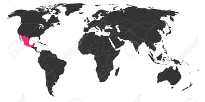México en el mapa del mundo