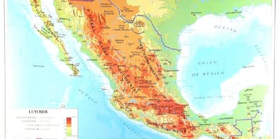 Mapa geográfico de México