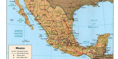 México mapa original