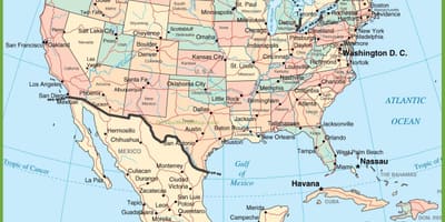 Nosotros mapa con México